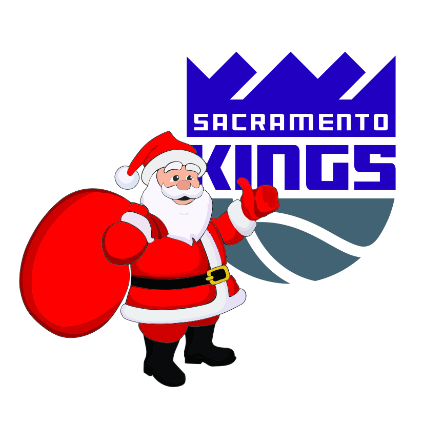 Sacramento Kings Santa Claus Logo iron on paper